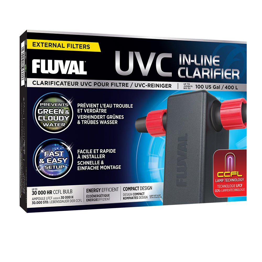 Fluval UVC In-Line Clarifier - up to 100 US Gal