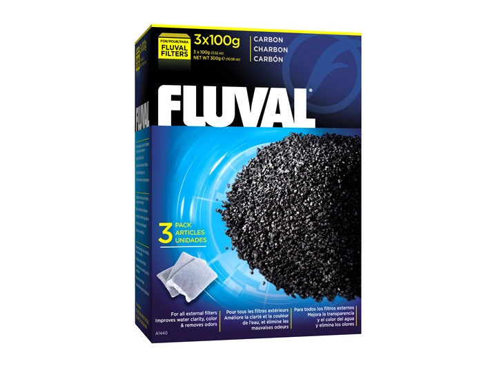 Fluval Carbon Nylon Bags - 3 x 100 g