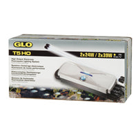 GLO T5 HO High Output Electronic Fluorescent Lighting System for 2 x 24W or 2 x 39W T5 HO bulbs