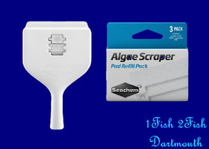 Seachem 3in1 Algae Scrapper Pad Refill   3 pk