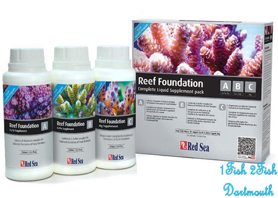 Red Sea Reef Foundation Liquid Supplement Pack - 3 x 250 ml