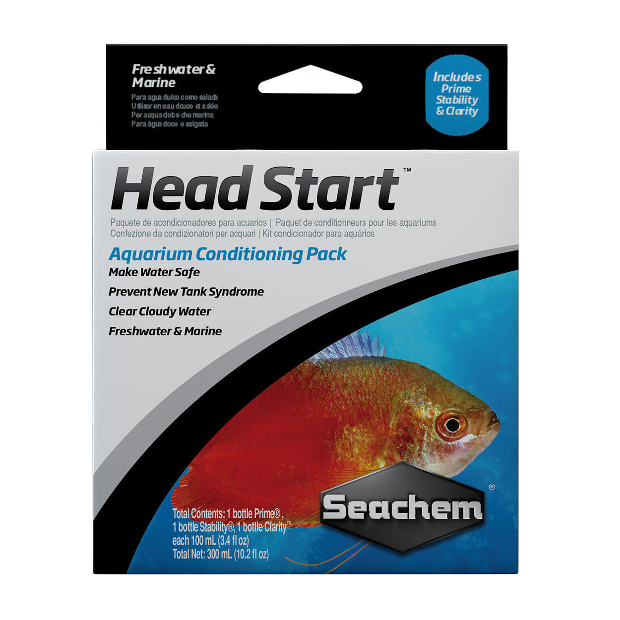 Seachem - HeadStart Aquarium Conditioning Pack - 3 x 100 ml