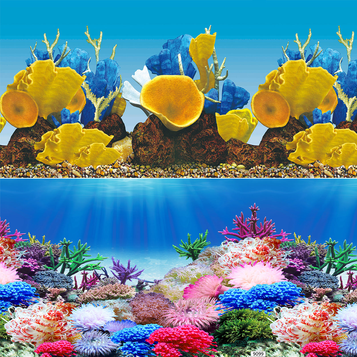 Underwater Treasures Aquarium Backgrounds - Per ft
