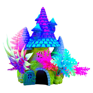 Marina iGlo Ornament - Fantasy House with Plants  (8 in)