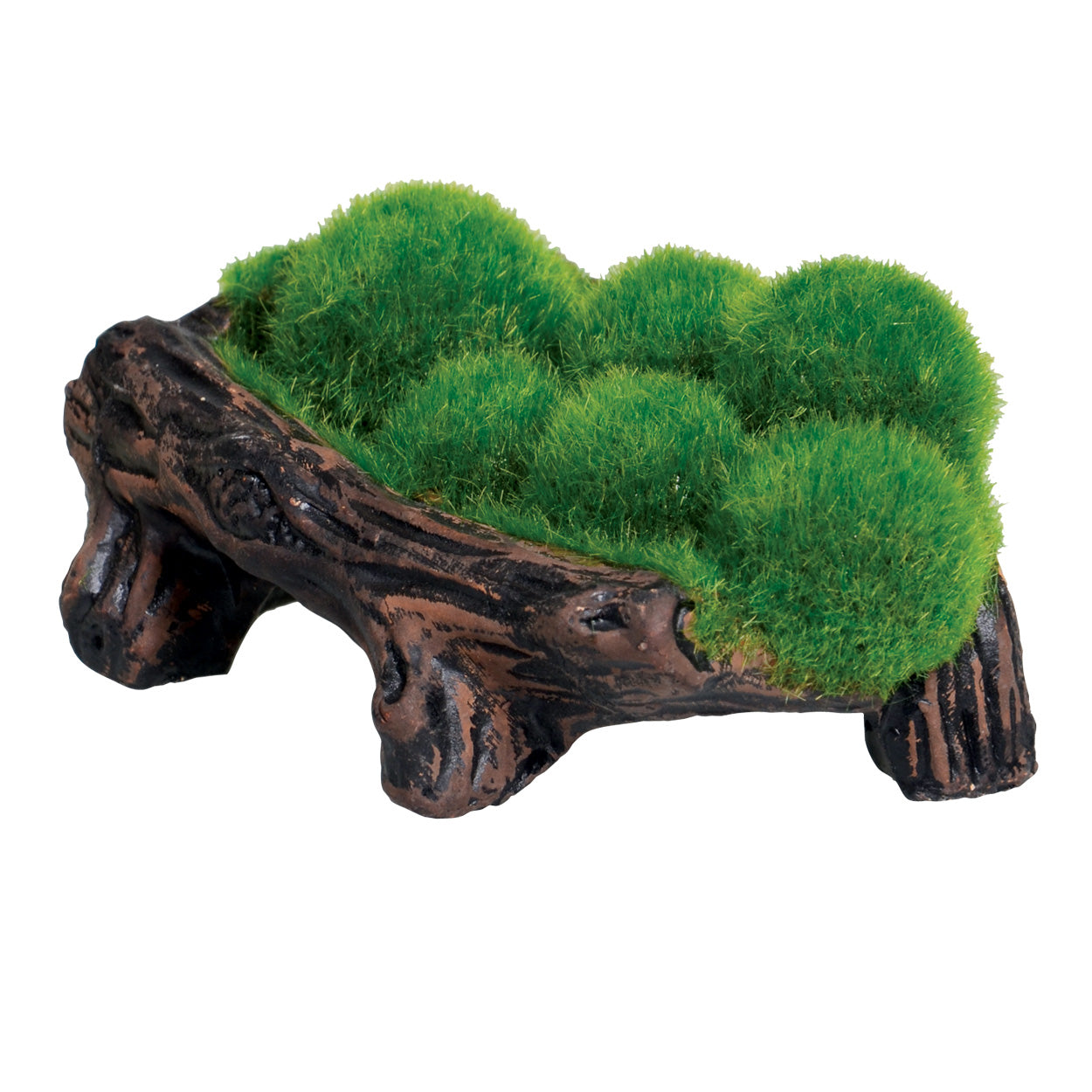 Underwater Treasures Mossy Log Cave with Airstone