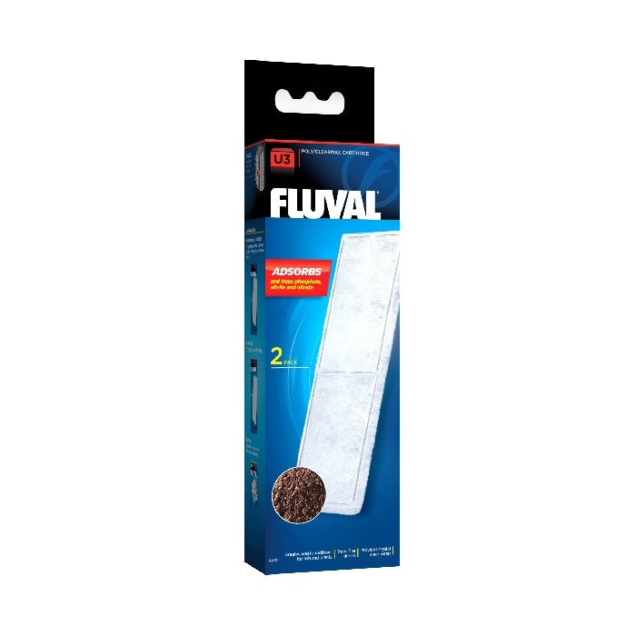 Fluval U3 Poly Carbon Cartridge - 2 Pack-