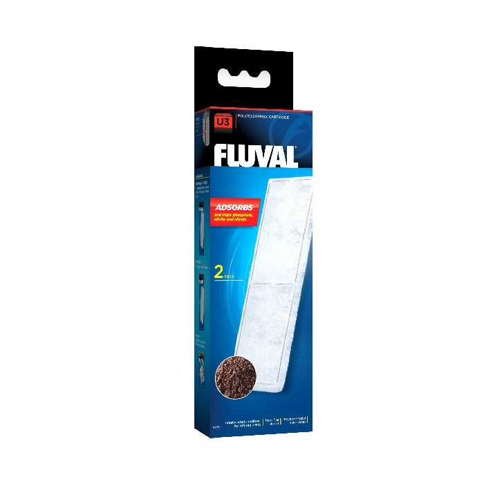 Fluval U3 Filter Media - Poly Clearmax Cartridge - 2-pack