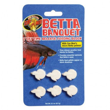 Zoo Med Betta Banquet 7 Day Blocks - 6 pk